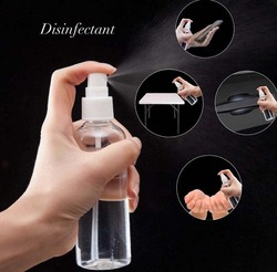 Pet Spray Bottle With Diffuser, 12 Pieces, 10ml, 2.5 x 2.5 x 6cm, Clear/White