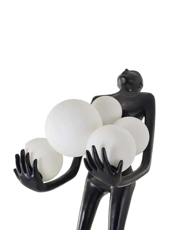 Novelty Floor Lamp, Black/White