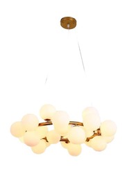 25 Stunning Bulbs Captivate In A Luxe Gold Setting Chandelier, 75 x 75 x 75cm, Multicolour