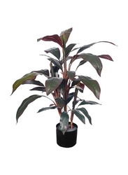 Nearly Natural Real Touch Artificial Cordyline-Fruticosa-Excelsa-Plant, 70 x 70 x 80cm, Green/Brown