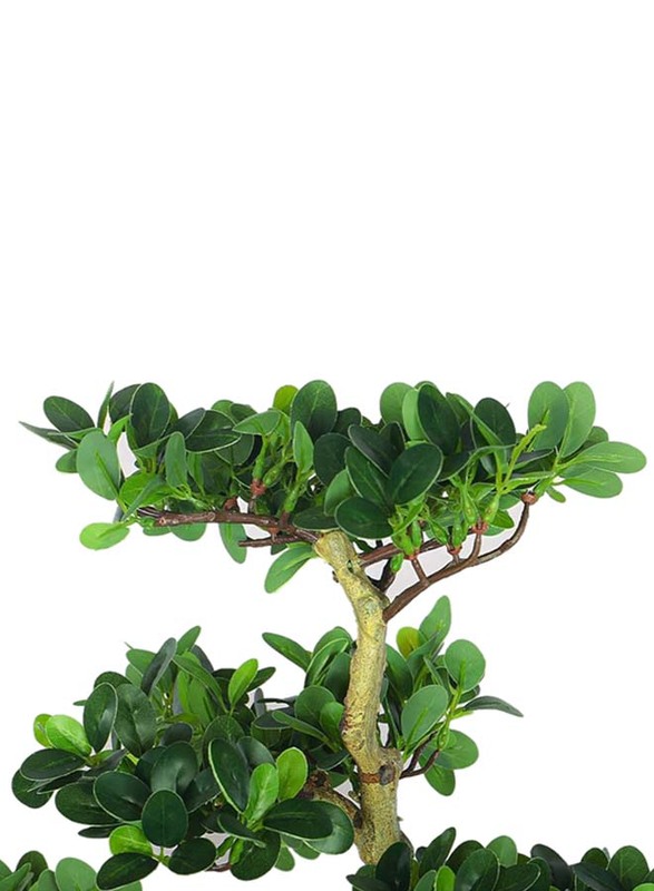 Nearly Natural Real Touch Artificial Ficus Microcarpa Plant, 60 x 60 x 130cm, Green/Brown