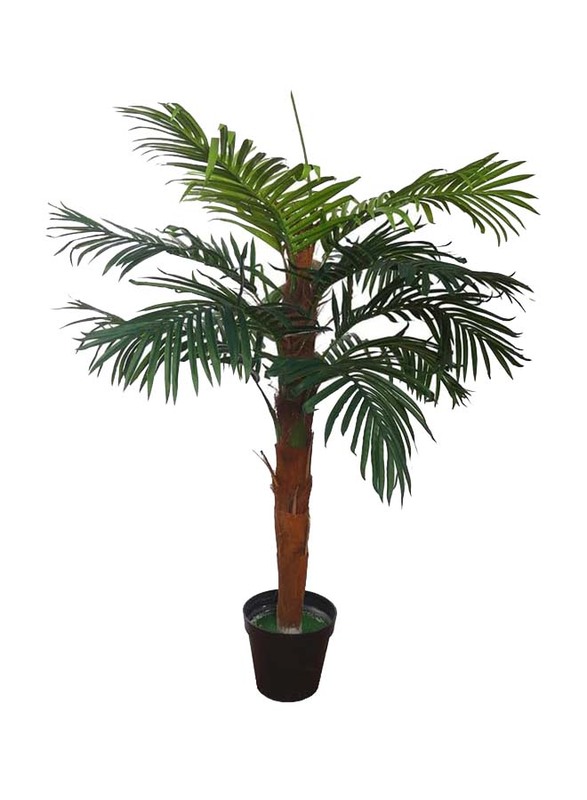 Nearly Natural Real Touch Artificial Palm Tree, 110 x 110 x 150cm, Green/Brown