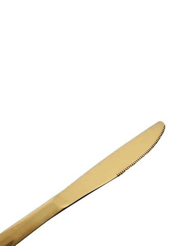 

Generic Elegant 6-Piece x 5-Each Stainless Steel Cutlery Set, Golden Glossy