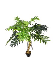 Nearly Natural Real Touch Artificial Philodendron, 130 x 130 x 130cm, Green/Brown