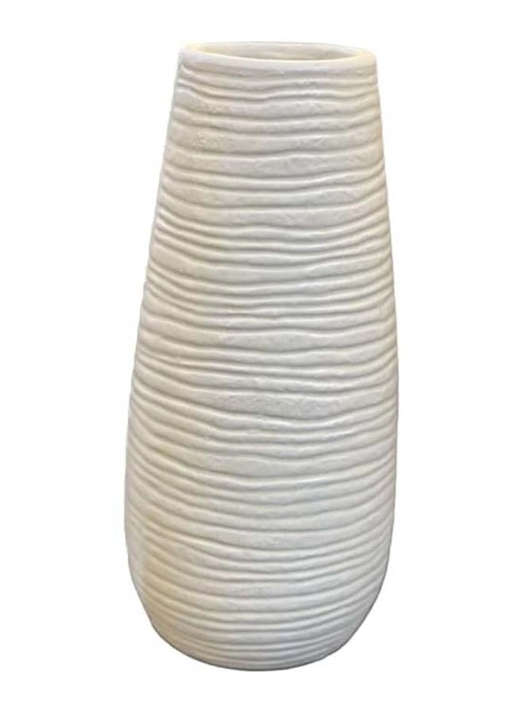 Modern Ceramic Vase, White