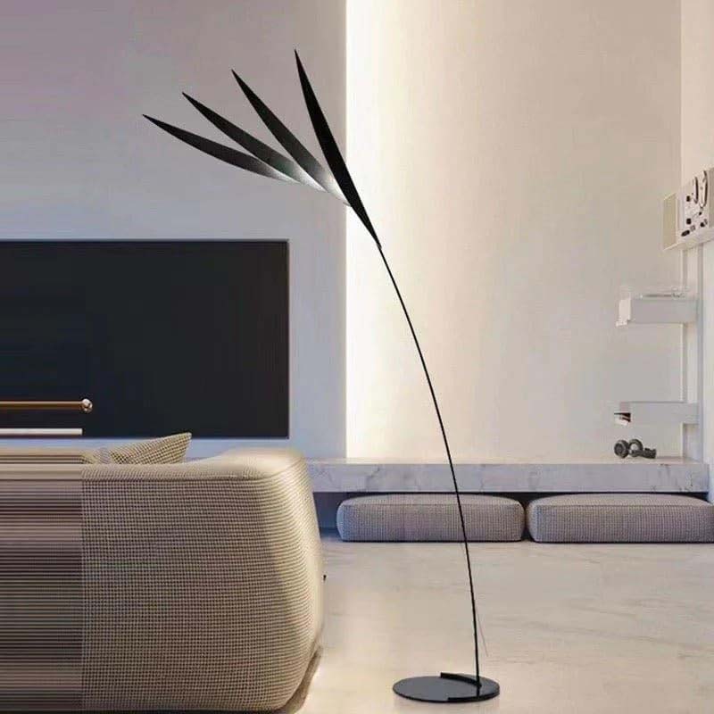 Leaves Large Floor Lamp, Black/Yellow