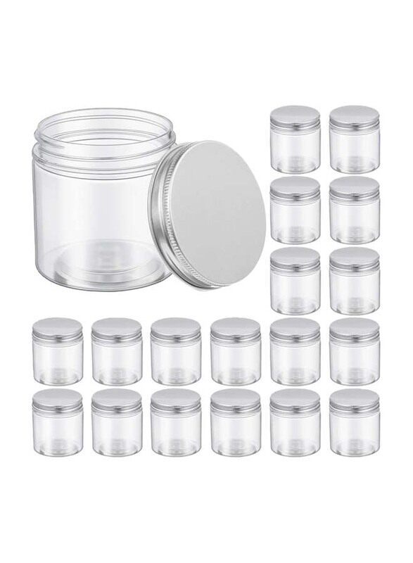 

Generic 12-Piece Plastic Jar Container For Food Items, 250ml, Clear