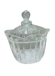 2-Piece Crystal Candy Jar, 13Cm, Clear