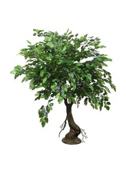 Nearly Natural Real Touch Artificial Ficus Tree, 120 x 120 x 120cm, Green