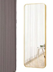 Rectangular Shape Floor and Wall Mirror, 80 x 80 x 180cm, Gold