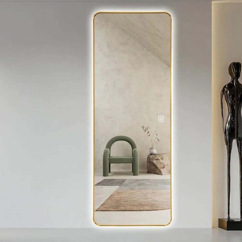 Rectangular Shape Framed Mirror for Home Wall Decoration, 60 x 60 x 150cm, Clear