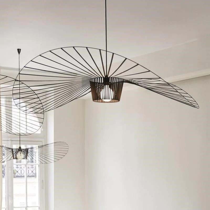 Umbrella Shape Modern Ceiling Light, 120 x 120 x 120cm, Black