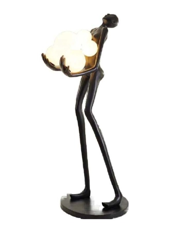 Novelty Floor Lamp, Black/White