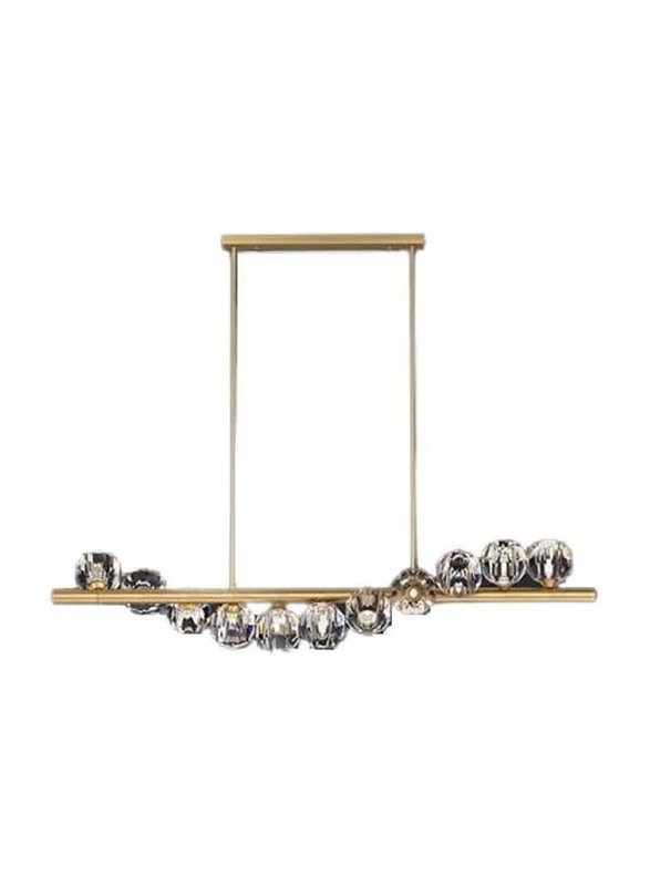 Luxury Dining Ceiling Lamp, Gold/Clear