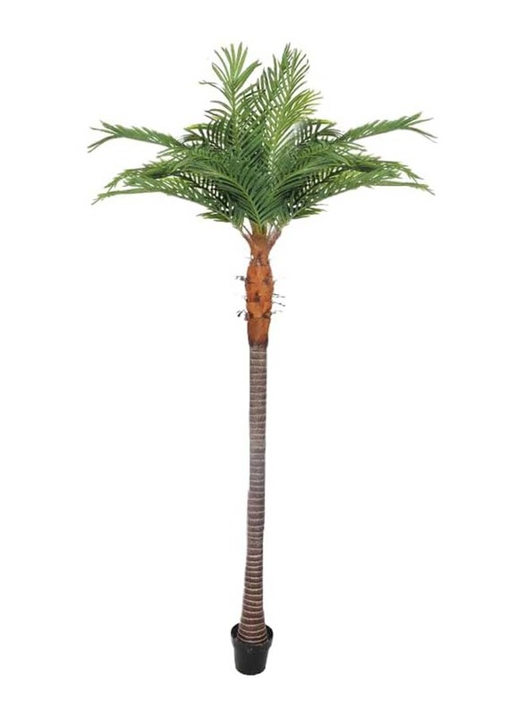 Nearly Natural Real Touch Artificial Palm Tree, 140 x 140 x 250cm, Green/Brown