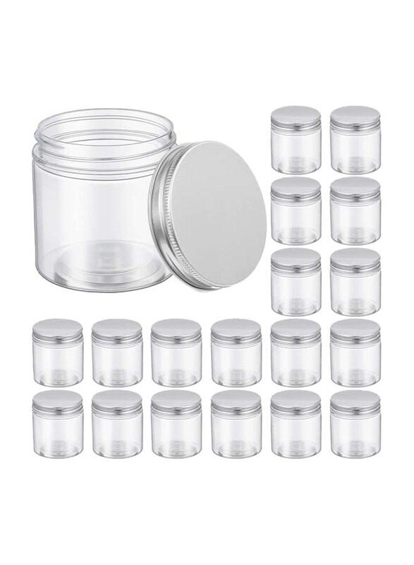 

Generic 12-Piece Plastic Jar Container For Food Items, 400ml, Clear