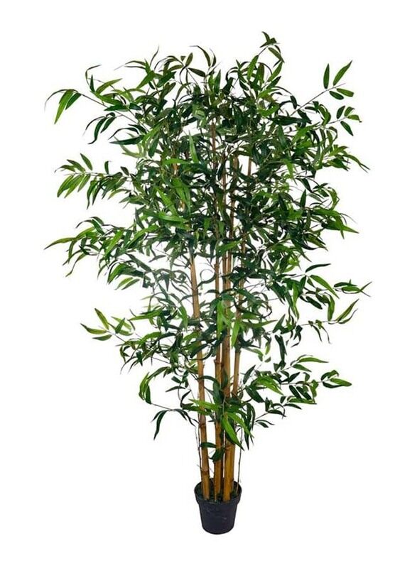 

Generic Nearly Natural Real Touch Artificial Bamboo Plant, 120 x 120 x 200cm, Green/Brown