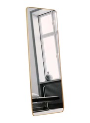 Rectangular Shape Floor and Wall Mirror, 80 x 80 x 180cm, Gold