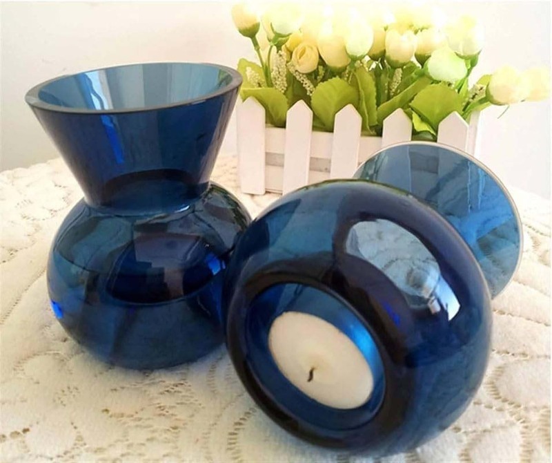 Coffee Table Ceramic Vase, 11.5 x 10 x 10cm, Blue