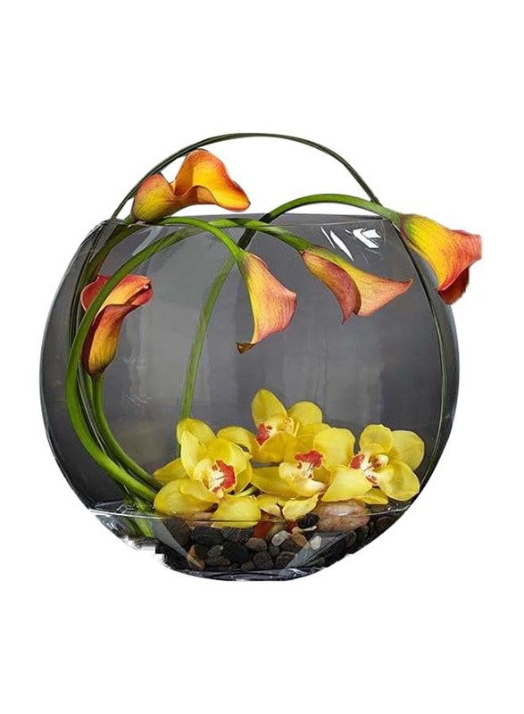 Glass Fish Bowl, 10 x 10 x 10cm, Transparent