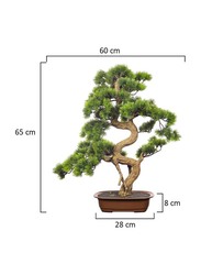 Generic Nearly Natural Real Touch Artificial Potted Bonsai Plant, 60 x 60 x 65cm, Green/Brown