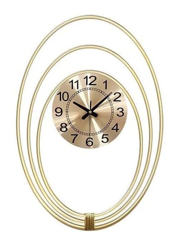 

Generic Metal Wall Clock, 65 x 65 x 65cm, Gold