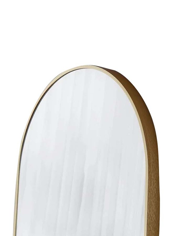 Half Moon Shape Aluminium Arch Mirror for Standing Floor, Clear