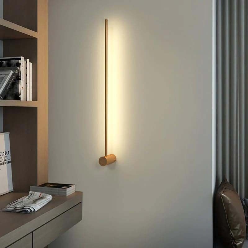

Generic Led Single Line Of Wall Light, 5 x 5 x 60cm, Gold