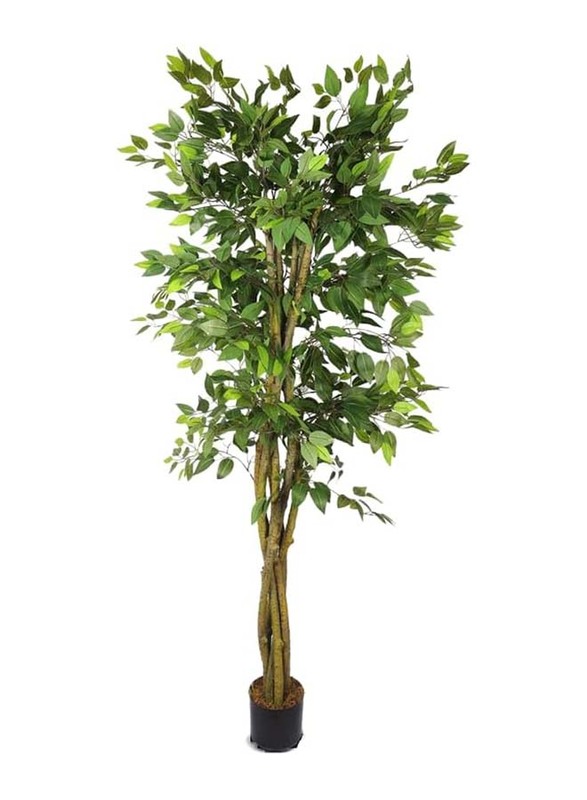 Nearly Natural Real Touch Artificial Ficus Tree, 80 x 80 x 250cm, Green/Brown