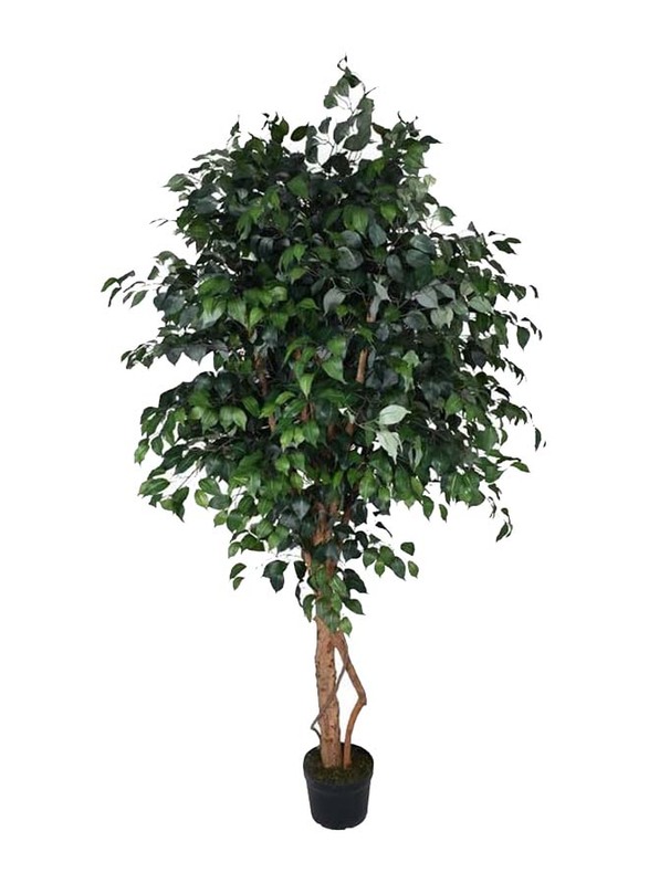 Nearly Natural Real Touch Artificial Ficus Tree, 130 x 130 x 230cm, Green/Brown