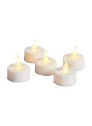 Artificial Tea Light Candles For Wedding & Home Decorations, 24 Pieces, White