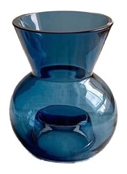 Coffee Table Ceramic Vase, 11.5 x 10 x 10cm, Blue