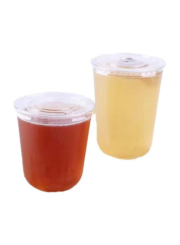 

Generic 550ml 12-Piece Set Pet Cups with Pet Flat Lid, FOSBLSH0253, Transparent