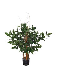 Nearly Natural Real Touch Artificial Laurus Nobilis Plant, 80 x 80 x 100cm, Green/Brown