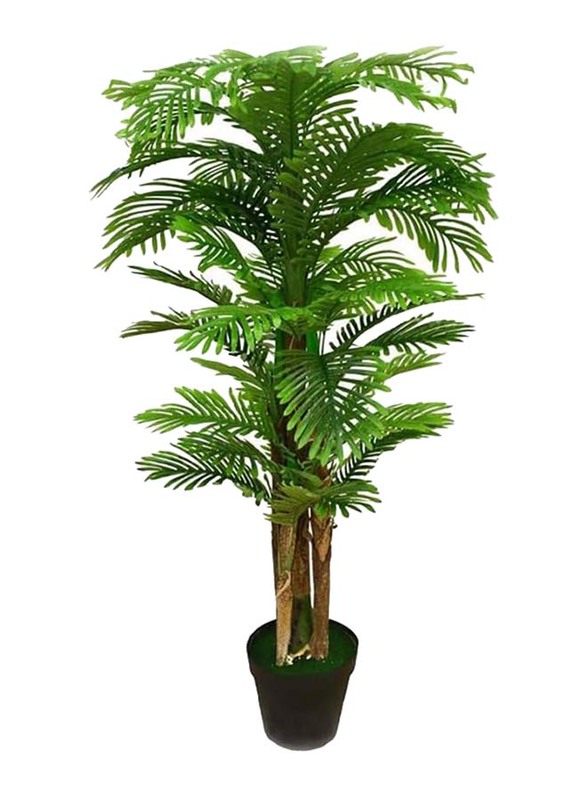 Nearly Natural Real Touch Artificial Palm Tree, 80 x 80 x 180cm, Green/Brown