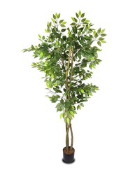 Nearly Natural Real Touch Artificial Ficus Tree, 90 x 90 x 200cm, Green/Brown