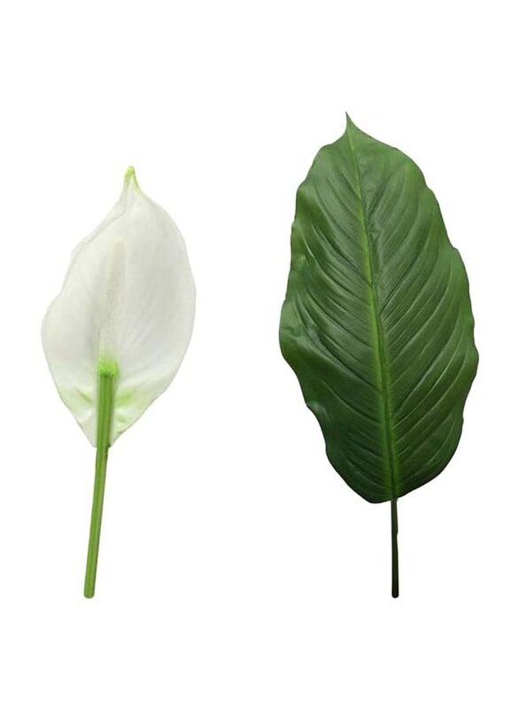 

Generic Nearly Natural Real Touch Artificial Peace Lily Plant, 90 x 90 x 150cm, Green/Brown