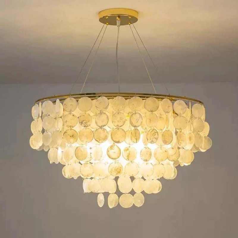 Modern Luminaries Chandelier, 80 x 80 x 80cm, Multicolour