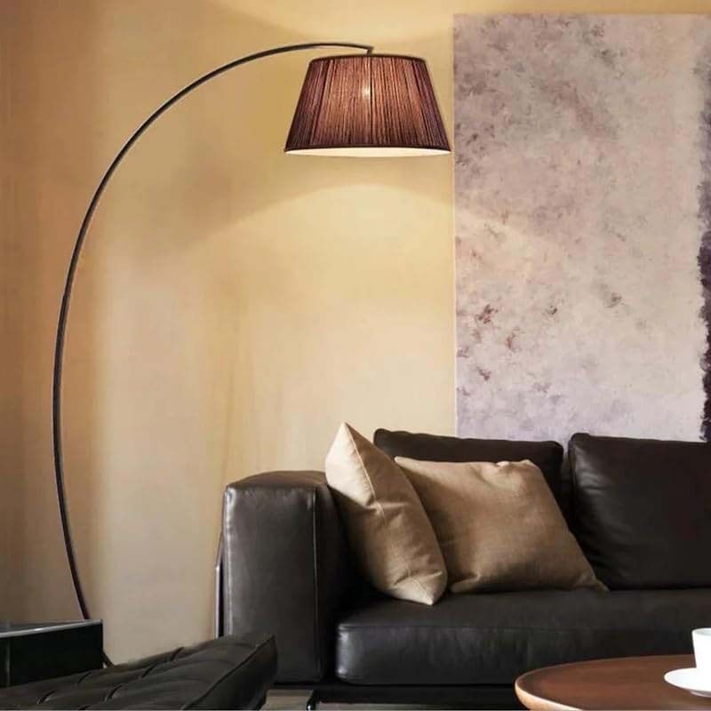 

Generic Curve Style Black Floor Lamp, Multicolour