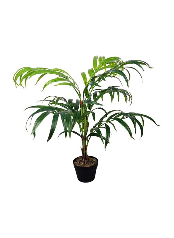 Nearly Natural Real Touch Artificial Chamaedorea Plant, 70 x 70 x 120cm, Green/Brown