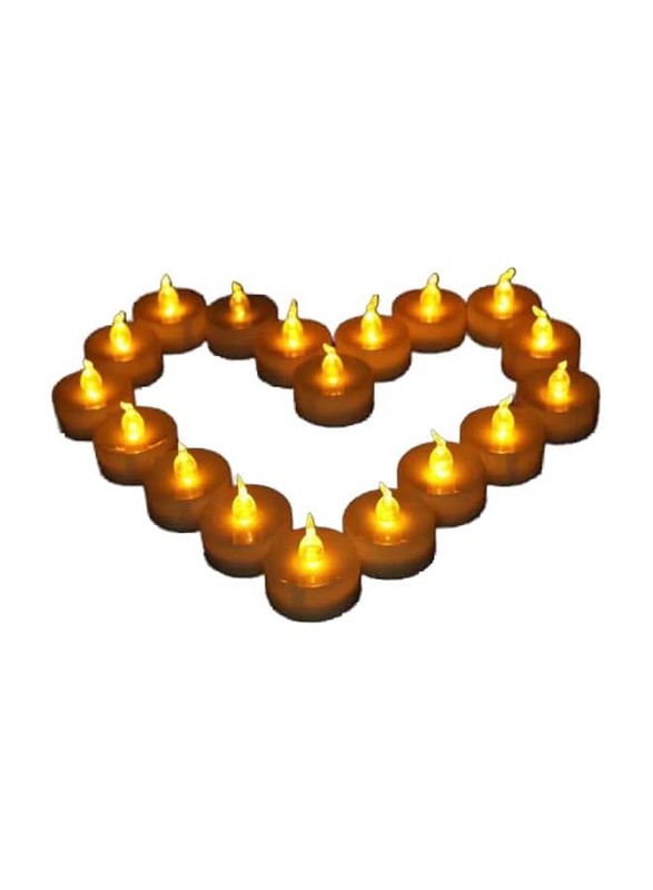 Artificial Tea Light Candles For Wedding & Home Decorations, 24 Pieces, White