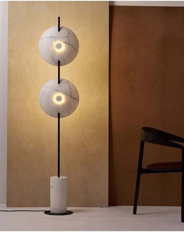 Luxury Marble Floor Lamp, Multicolour