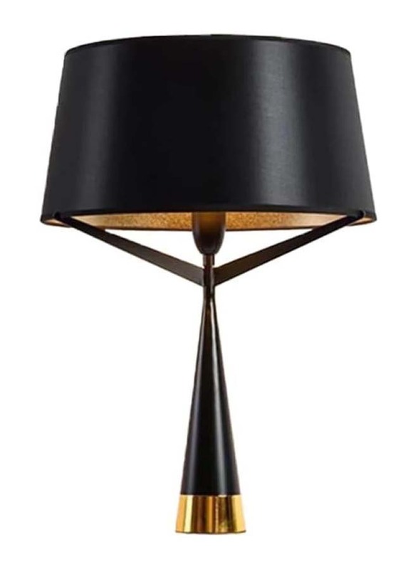 Lampshade Table Lamp, Black/Gold