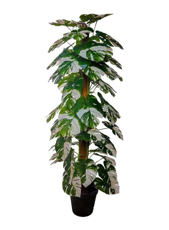 Nearly Natural Real Touch Artificial Monstera Plant, 60 x 60 x 170cm, Green/Brown