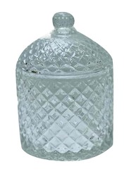 4-Piece Crystal Candy Jar, 13Cm, Clear