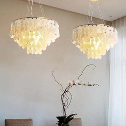 Modern Luminaries Chandelier, 80 x 80 x 80cm, Multicolour