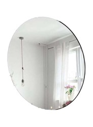 Round Shape Aluminium Frame Wall Mirror, Black