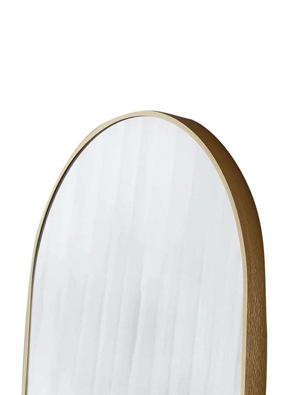 Half Moon Shape Aluminium Arch Mirror for Standing Floor, Clear