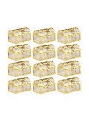 Acrylic Jewellery Box, 12 Pieces, Gold