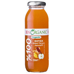 Detox Organic Apple Cinnamon Ginger Glass Bottle 250 ml
